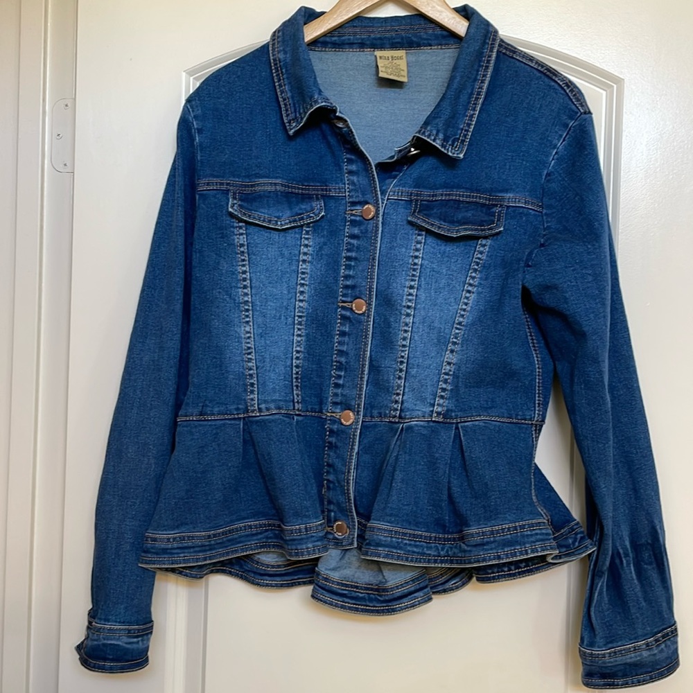 Worn once, Jean jacket.  Great condition